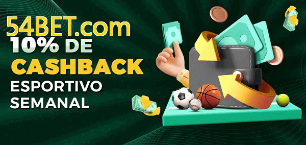 10% de bônus de cashback na 54BET.com